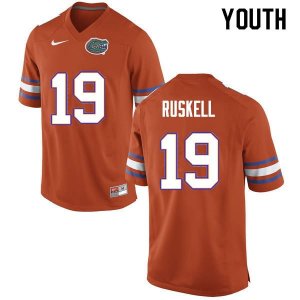 Youth Florida Gators #19 Jack Ruskell NCAA Nike Orange Authentic Stitched College Football Jersey ZEV2662TD